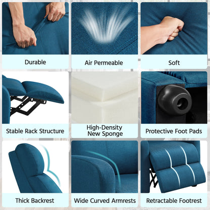 Yaheetech Modern Fabric Recliner Chair