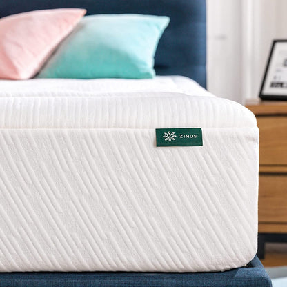 ZINUS 12 Inch Cloud Memory Foam Mattress, Pressure Relieving, Bed-in-a-Box, CertiPUR-US Certified
