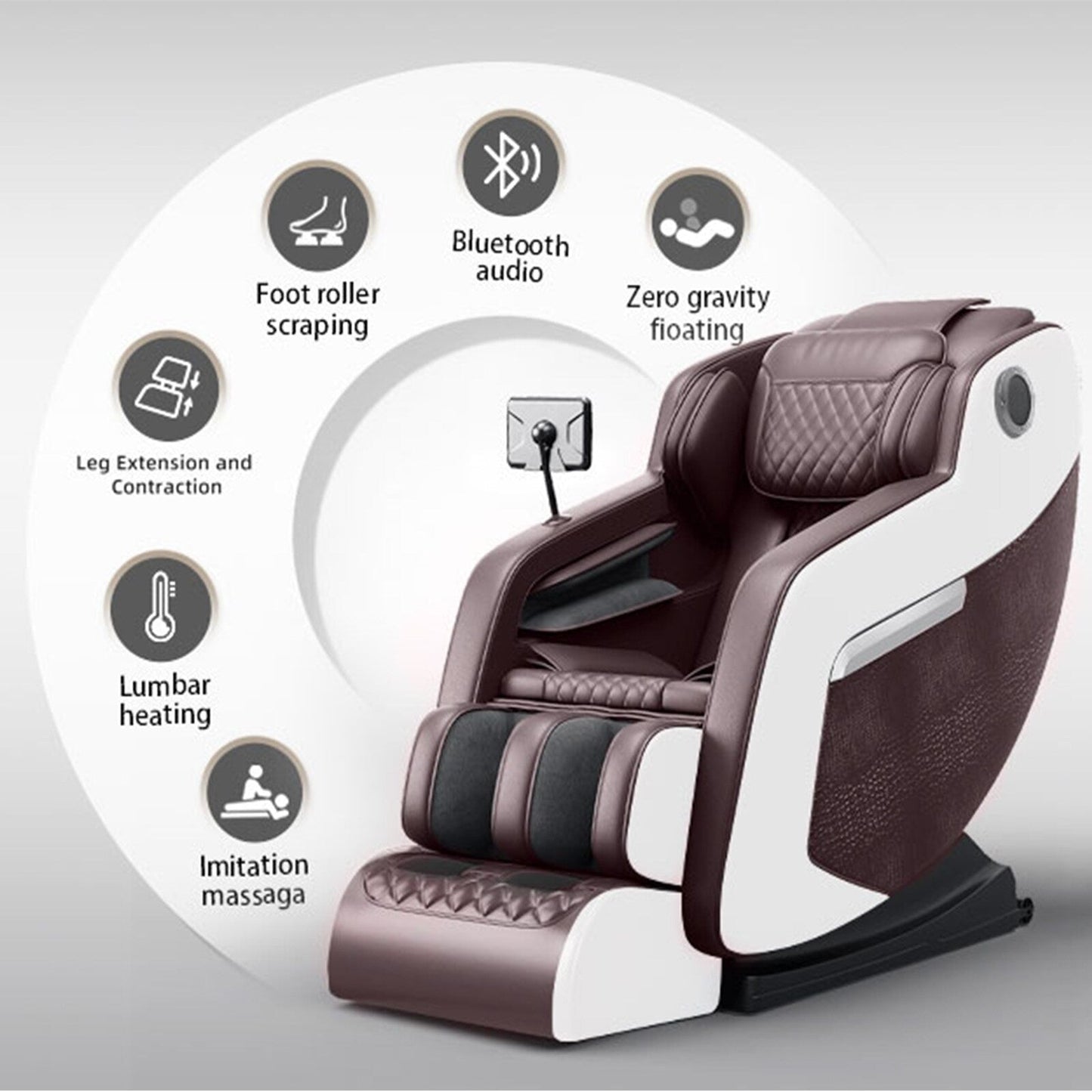 Zero?Gravity Massage Recliner Chair with Bluetooth Audio