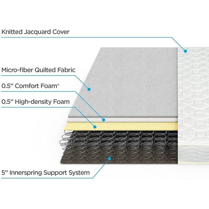 Zinus 6 Inch Foam and Spring Hybrid Mattress, CertiPUR-US Certified Foams, Mattress-in-a-Box