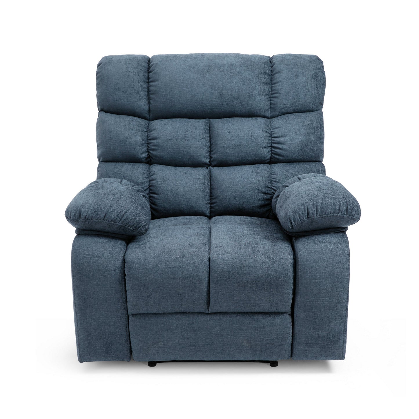 Zoi Power Recliner Chair, 5 Massage Modes, Pillow Tufted Gray Fabric