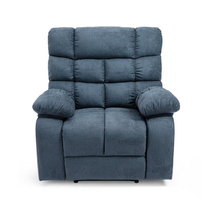 Zoi Power Recliner Chair, 5 Massage Modes, Pillow Tufted Gray Fabric