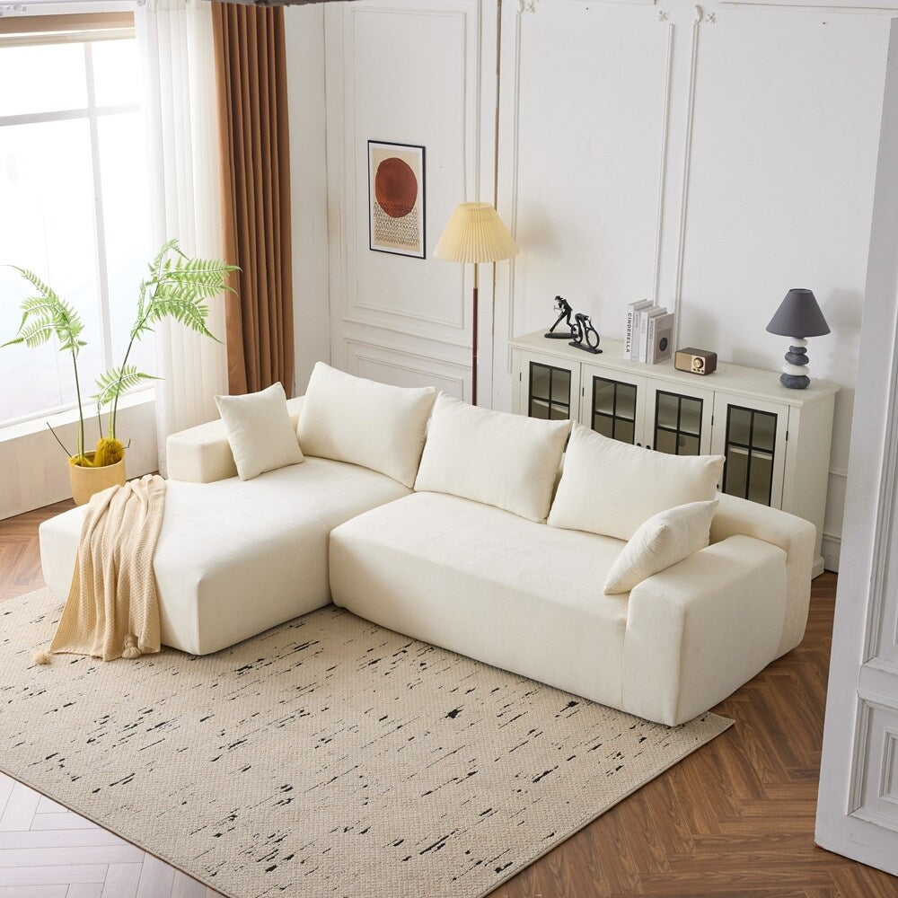 extra large deep modular sofa, cloud sofa 4-person sofa