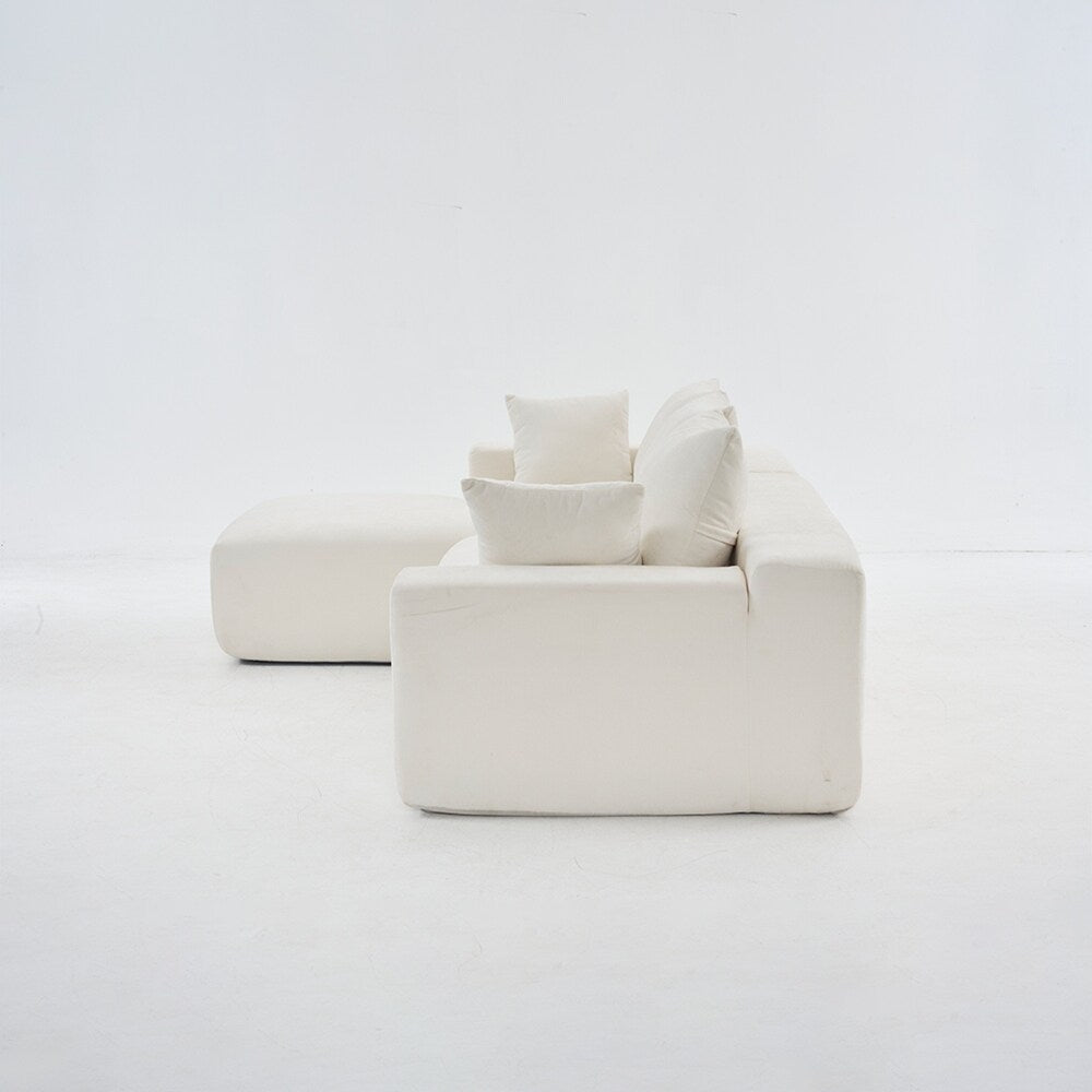 extra large deep modular sofa, cloud sofa 4-person sofa