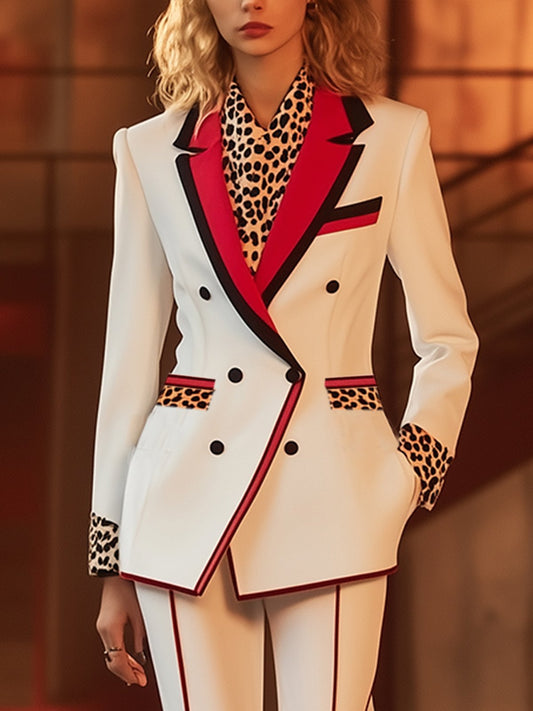 24-Hour-Shipping Comfortable Velvet Blazer With Red Stripe Design