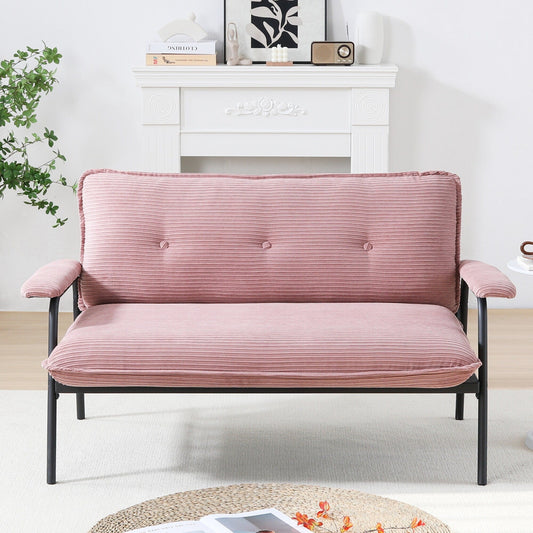 ompact 53 Inch Sofa 2-Seater with Metal Frame Modern Design Ideal for Small Spaces