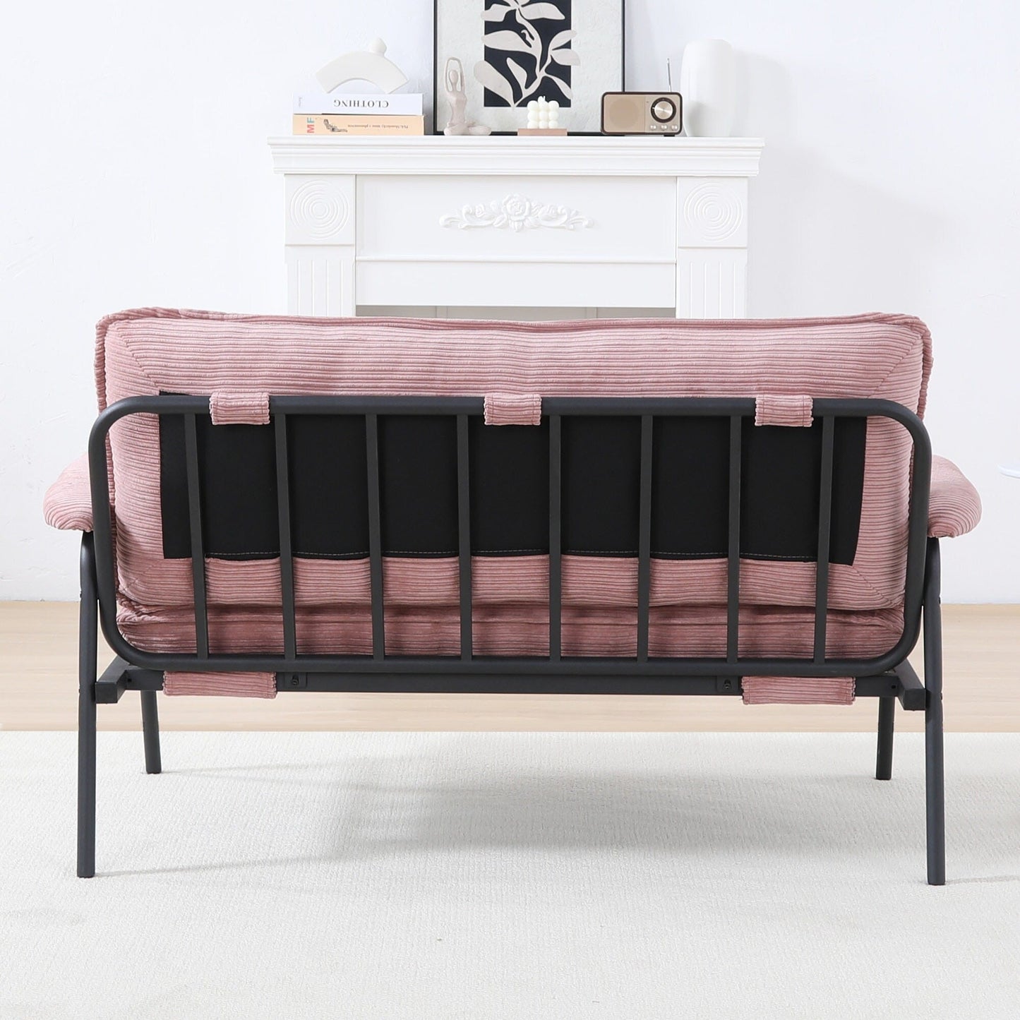 ompact 53 Inch Sofa 2-Seater with Metal Frame Modern Design Ideal for Small Spaces