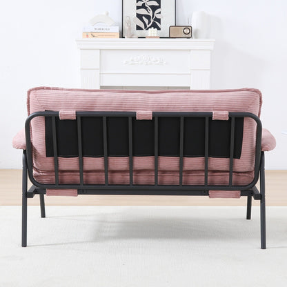 ompact 53 Inch Sofa 2-Seater with Metal Frame Modern Design Ideal for Small Spaces