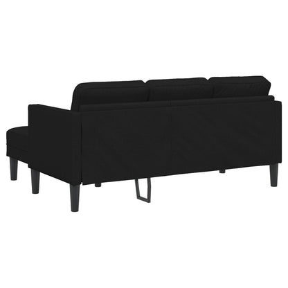 vidaXL 2/3 Piece Sofa Set with Cushions Black/Dark Grey/Light Grey Fabric - 68.1 x 51.6 x 26.4