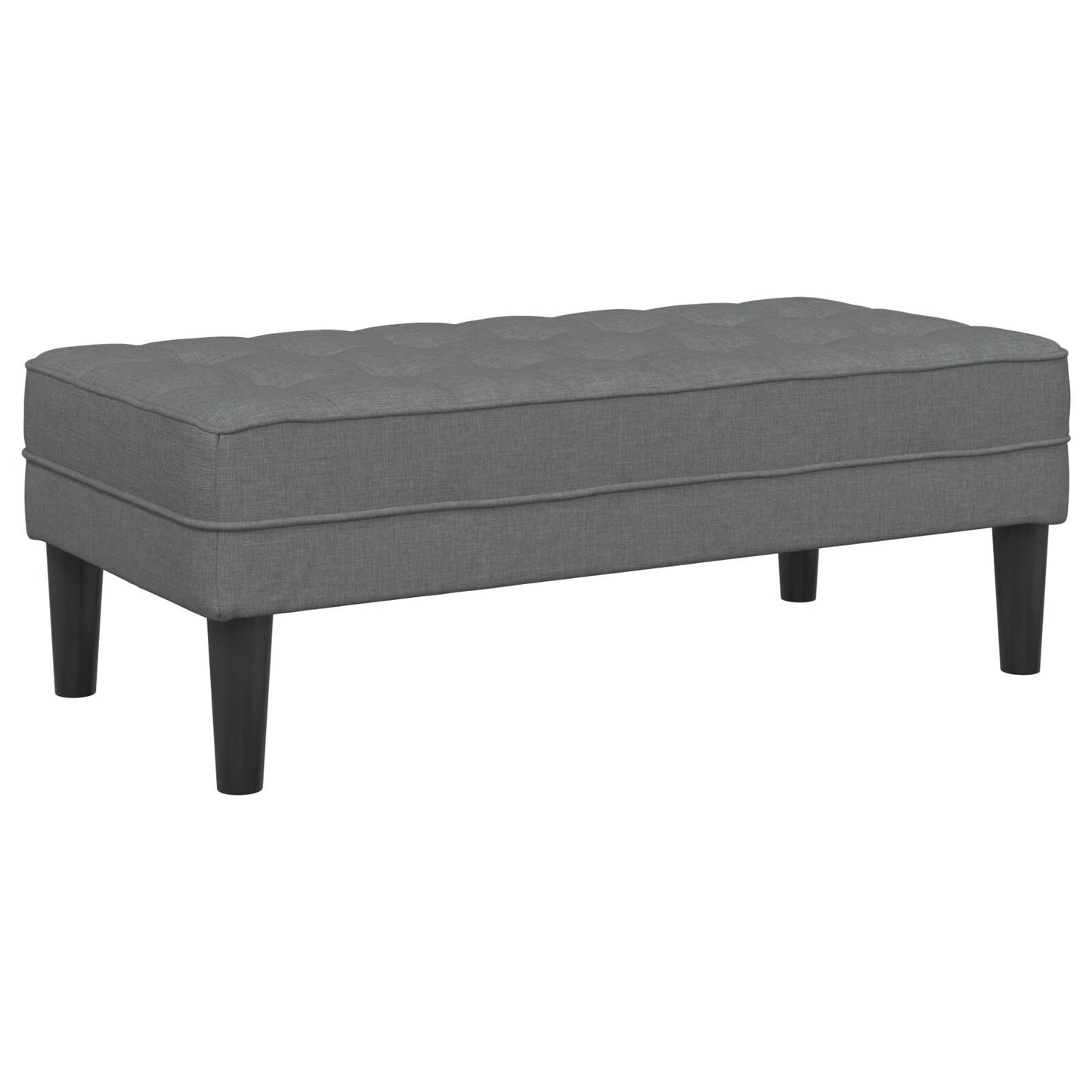 vidaXL 2/3 Piece Sofa Set with Cushions Black/Dark Grey/Light Grey Fabric - 68.1 x 51.6 x 26.4