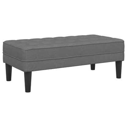vidaXL 2/3 Piece Sofa Set with Cushions Black/Dark Grey/Light Grey Fabric - 68.1 x 51.6 x 26.4