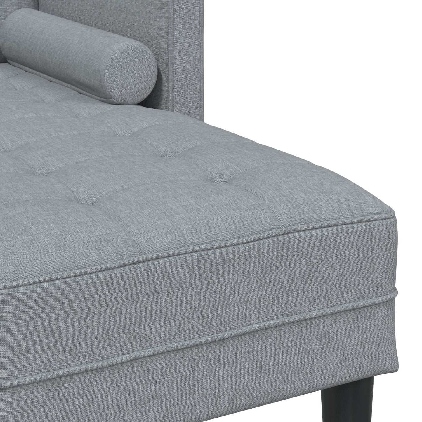 vidaXL 2/3 Piece Sofa Set with Cushions Black/Dark Grey/Light Grey Fabric - 68.1 x 51.6 x 26.4