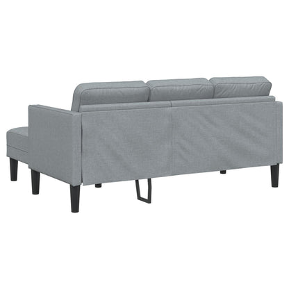 vidaXL 2/3 Piece Sofa Set with Cushions Black/Dark Grey/Light Grey Fabric - 68.1 x 51.6 x 26.4
