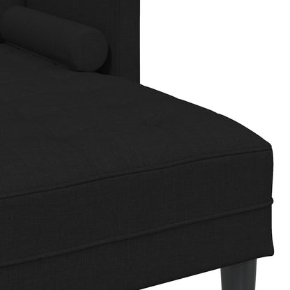 vidaXL 2/3 Piece Sofa Set with Cushions Black/Dark Grey/Light Grey Fabric - 68.1 x 51.6 x 26.4