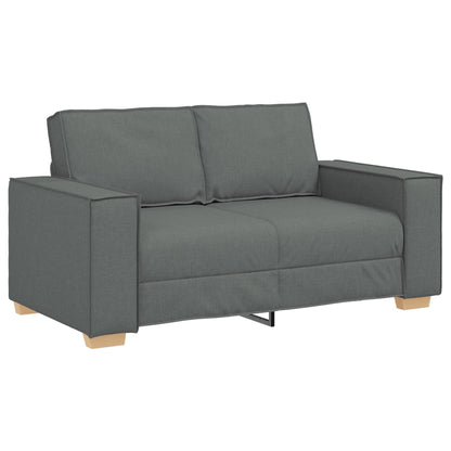 vidaXL 3 Piece Sofa Set with Cushions Black/Dark grey Fabric - 39 x 30.7 x 33.1