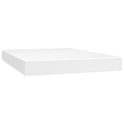vidaXL Bed Frame Box Spring Bed Base with Mattress for Bedroom Faux Leather