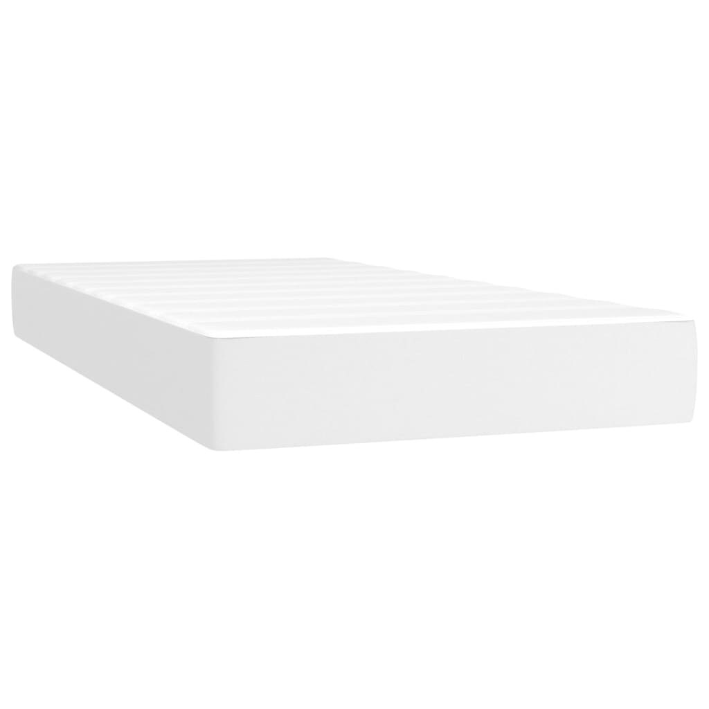 vidaXL Bed Frame Box Spring Bed Base with Mattress for Bedroom Faux Leather