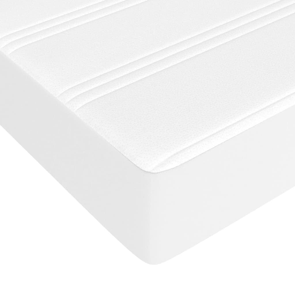 vidaXL Bed Frame Box Spring Bed Base with Mattress for Bedroom Faux Leather