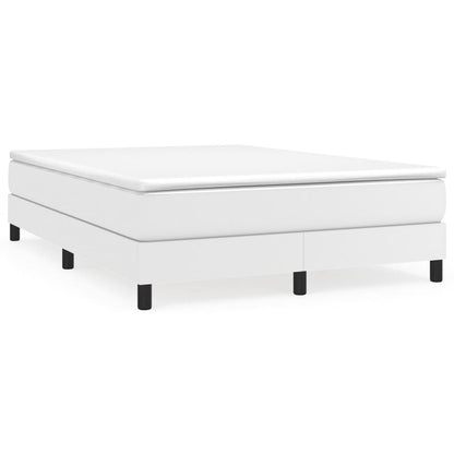 vidaXL Bed Frame Box Spring Bed Base with Mattress for Bedroom Faux Leather