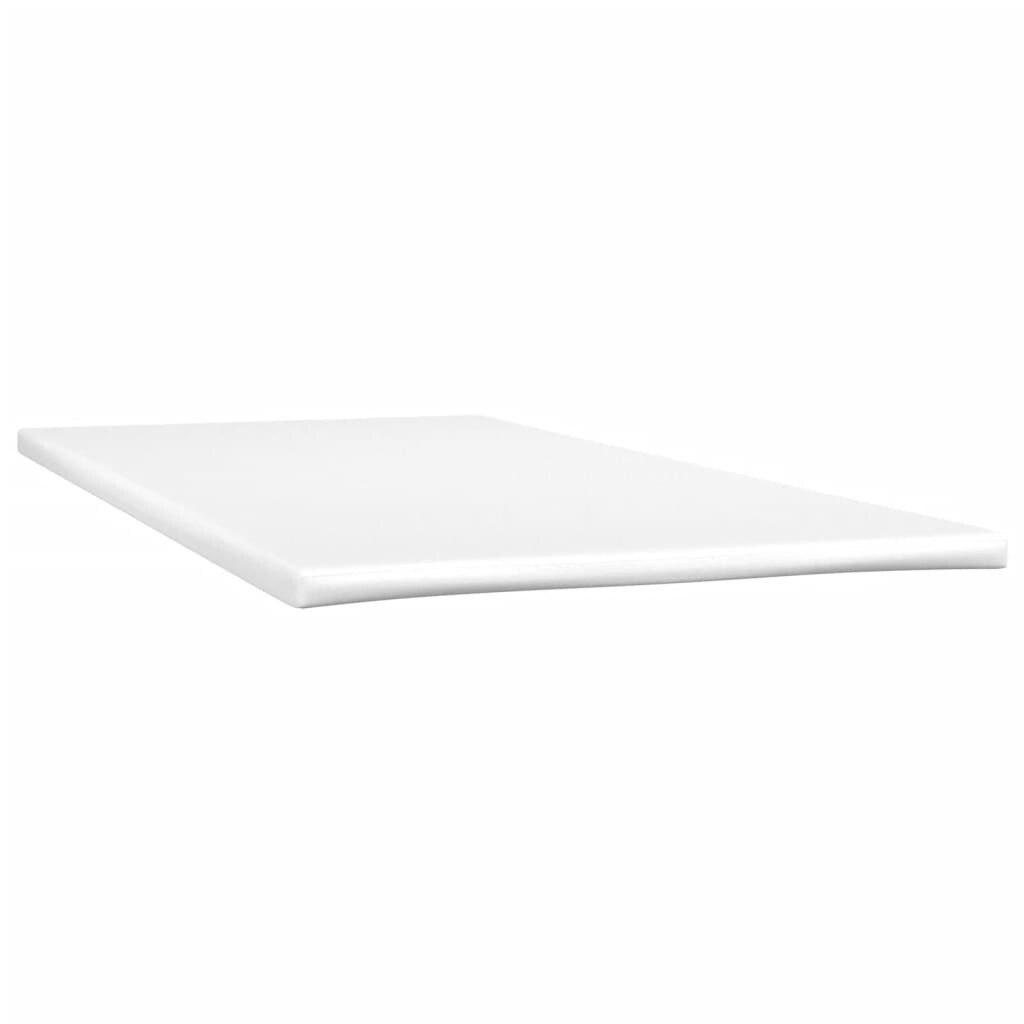 vidaXL Bed Frame Box Spring Bed Base with Mattress for Bedroom Faux Leather