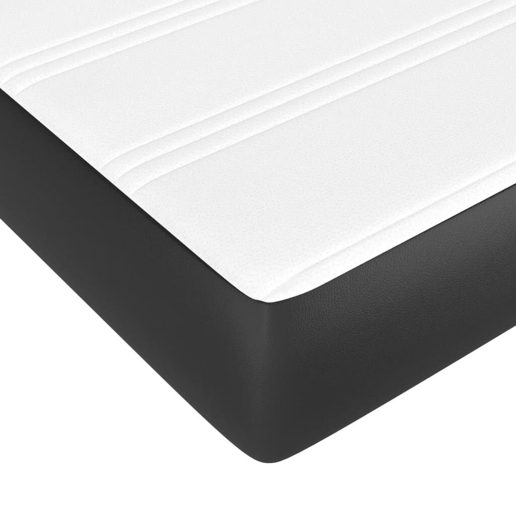vidaXL Bed Frame Box Spring Bed Base with Mattress for Bedroom Faux Leather