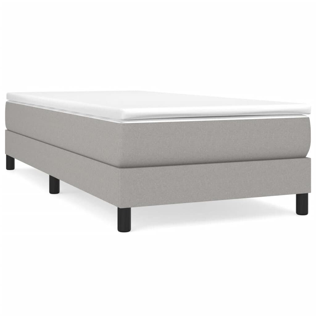 vidaXL Bed Frame Box Spring Platform Bed Base Frame Mattress Foundation Fabric
