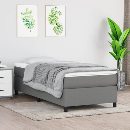vidaXL Bed Frame Box Spring Platform Bed Base Frame Mattress Foundation Fabric
