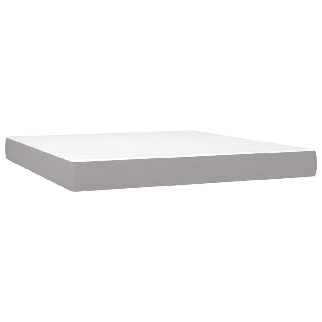 vidaXL Bed Frame Box Spring Platform Bed Base Frame Mattress Foundation Fabric