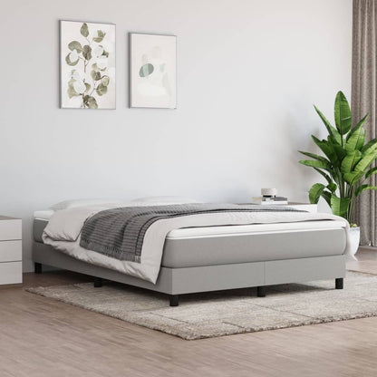 vidaXL Bed Frame Box Spring Platform Bed Base Frame Mattress Foundation Fabric