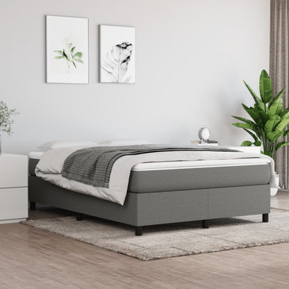 vidaXL Bed Frame Box Spring Platform Bed Base Frame Mattress Foundation Fabric