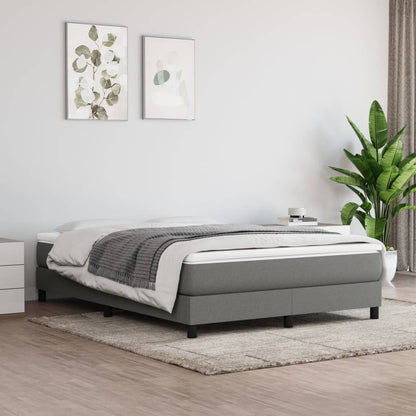 vidaXL Bed Frame Box Spring Platform Bed Base Frame Mattress Foundation Fabric