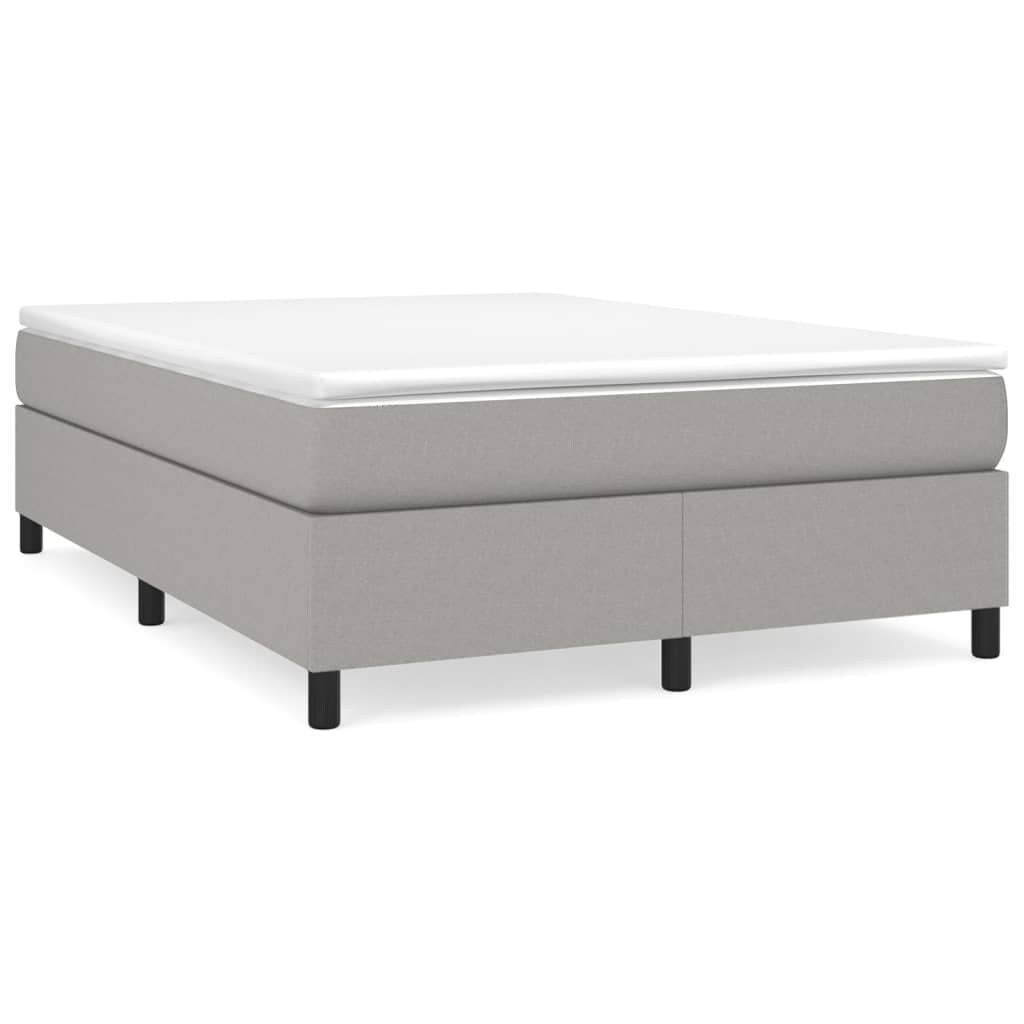 vidaXL Bed Frame Box Spring Platform Bed Base Frame Mattress Foundation Fabric