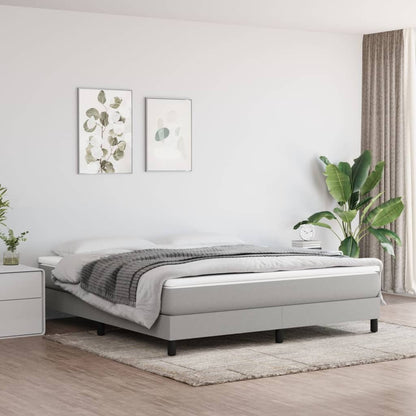 vidaXL Bed Frame Box Spring Platform Bed Base Frame Mattress Foundation Fabric