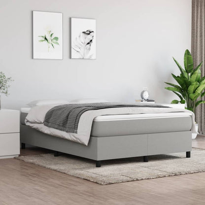 vidaXL Bed Frame Box Spring Platform Bed Base Frame Mattress Foundation Fabric