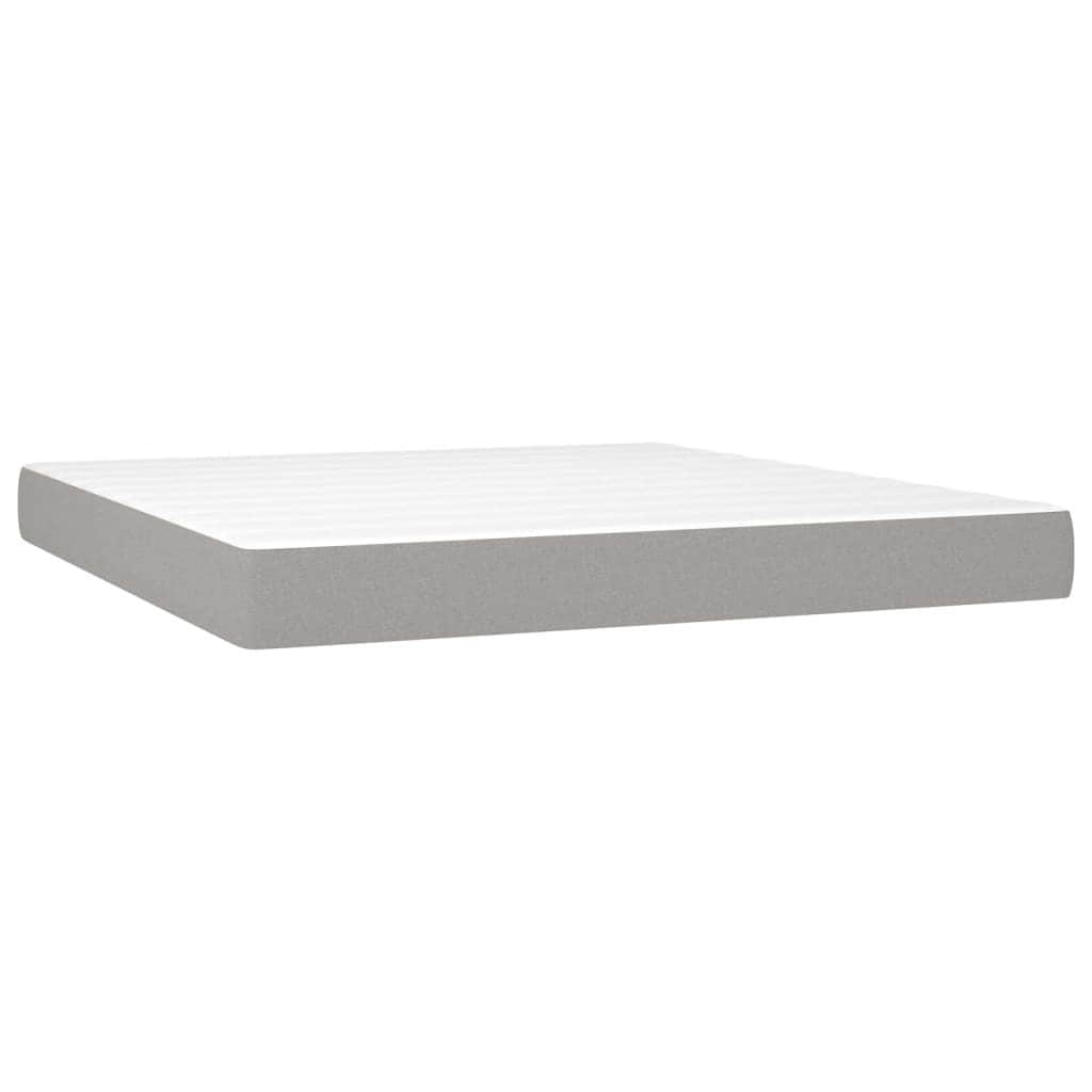 vidaXL Bed Frame Box Spring Platform Bed Base Frame Mattress Foundation Fabric