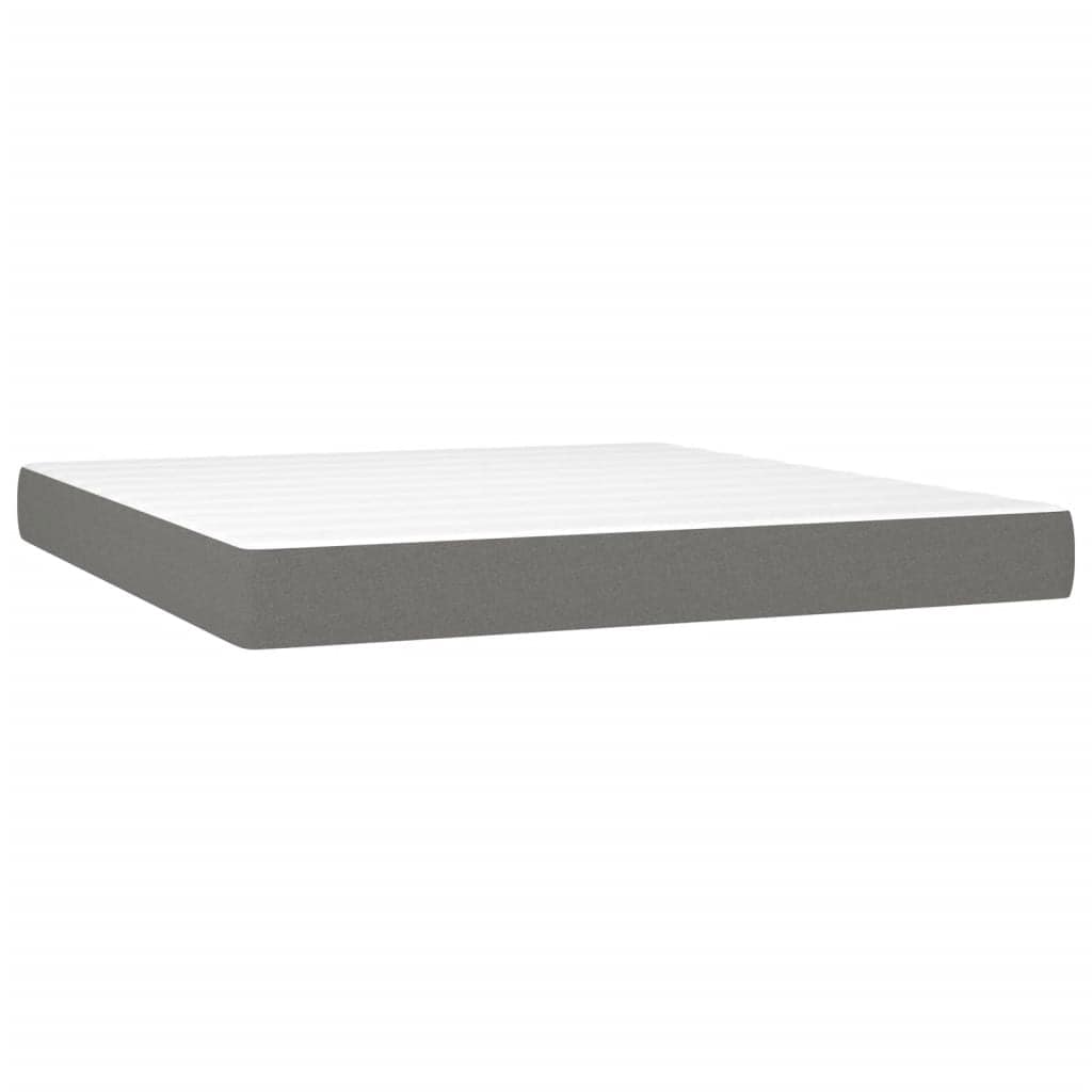 vidaXL Bed Frame Box Spring Platform Bed Base Frame Mattress Foundation Fabric