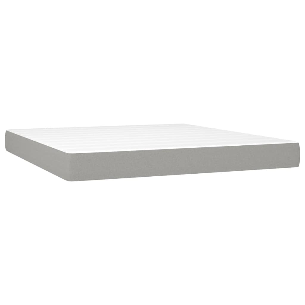 vidaXL Bed Frame Box Spring Platform Bed Base Frame Mattress Foundation Fabric