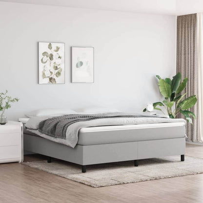 vidaXL Bed Frame Box Spring Platform Bed Base Frame Mattress Foundation Fabric
