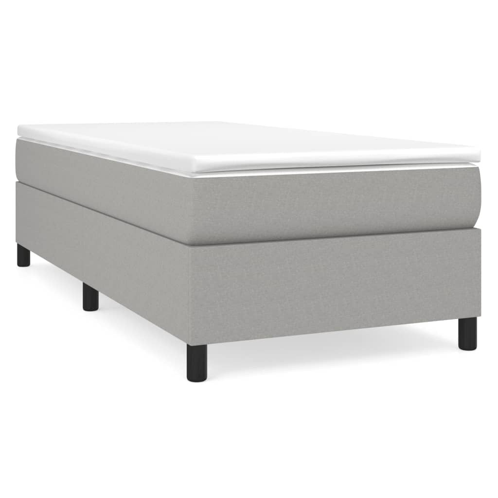 vidaXL Bed Frame Box Spring Platform Bed Base Frame Mattress Foundation Fabric