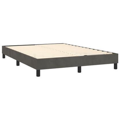 vidaXL Bed Frame Box Spring Platform Bed with Mattress for Bedroom Velvet